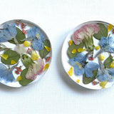 Floral Keepsake Round-Blessed And Pressed