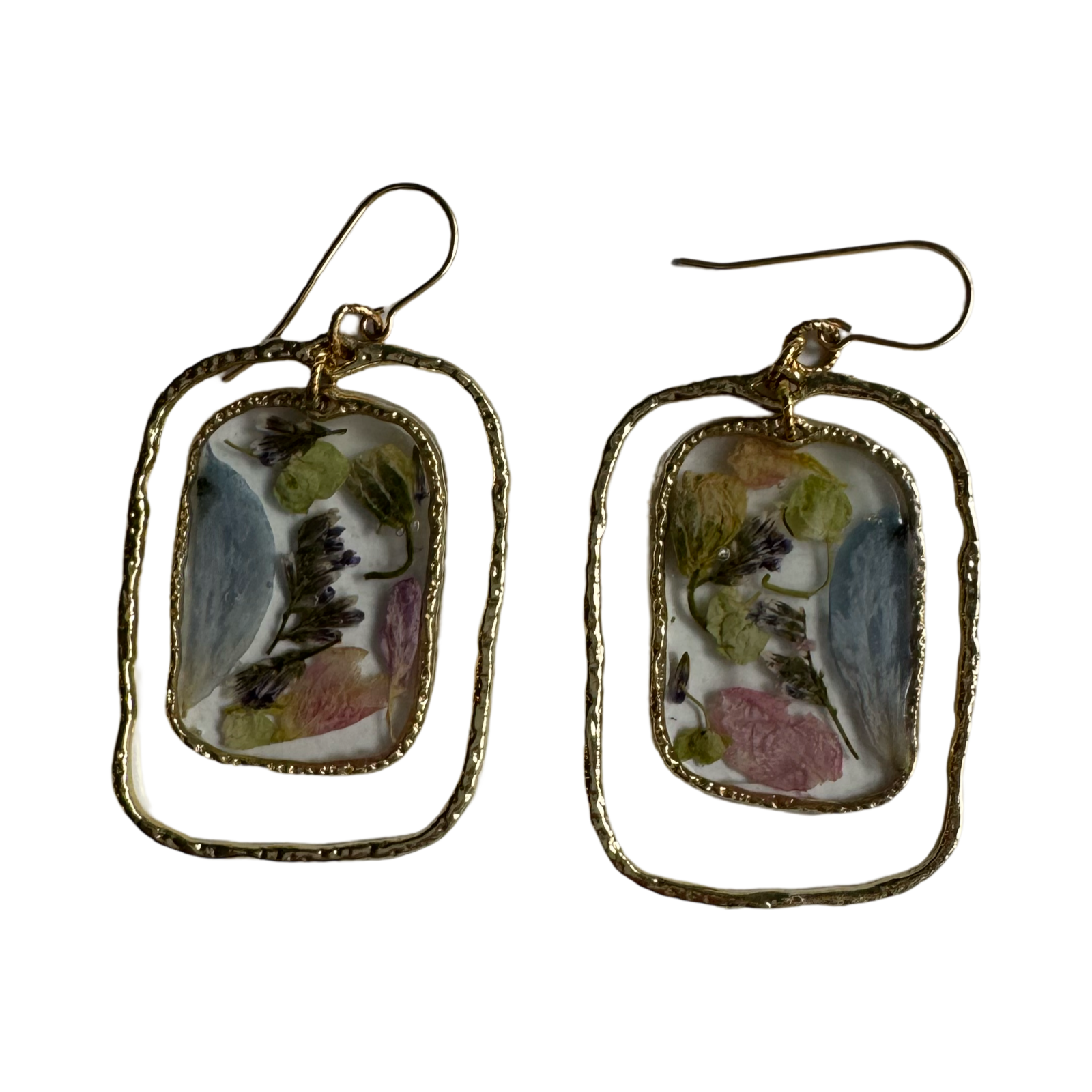 Custom Earrings-Blessed & Pressed Floral Preservation