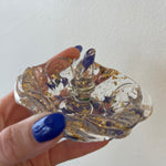Ring Holder With Floral Dish-Blessed And Pressed