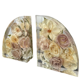 Custom Resin Bookends-Blessed & Pressed Floral Preservation