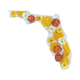 Custom State Serving Board-Blessed & Pressed Floral Preservation