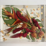 Acrylic Tray With Resin-Blessed And Pressed