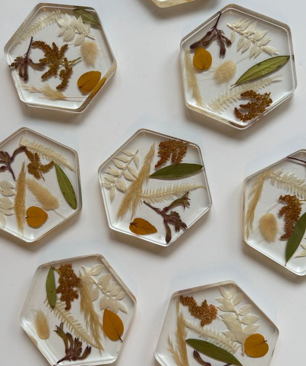 Floral Coasters (Set of 4)-Blessed And Pressed