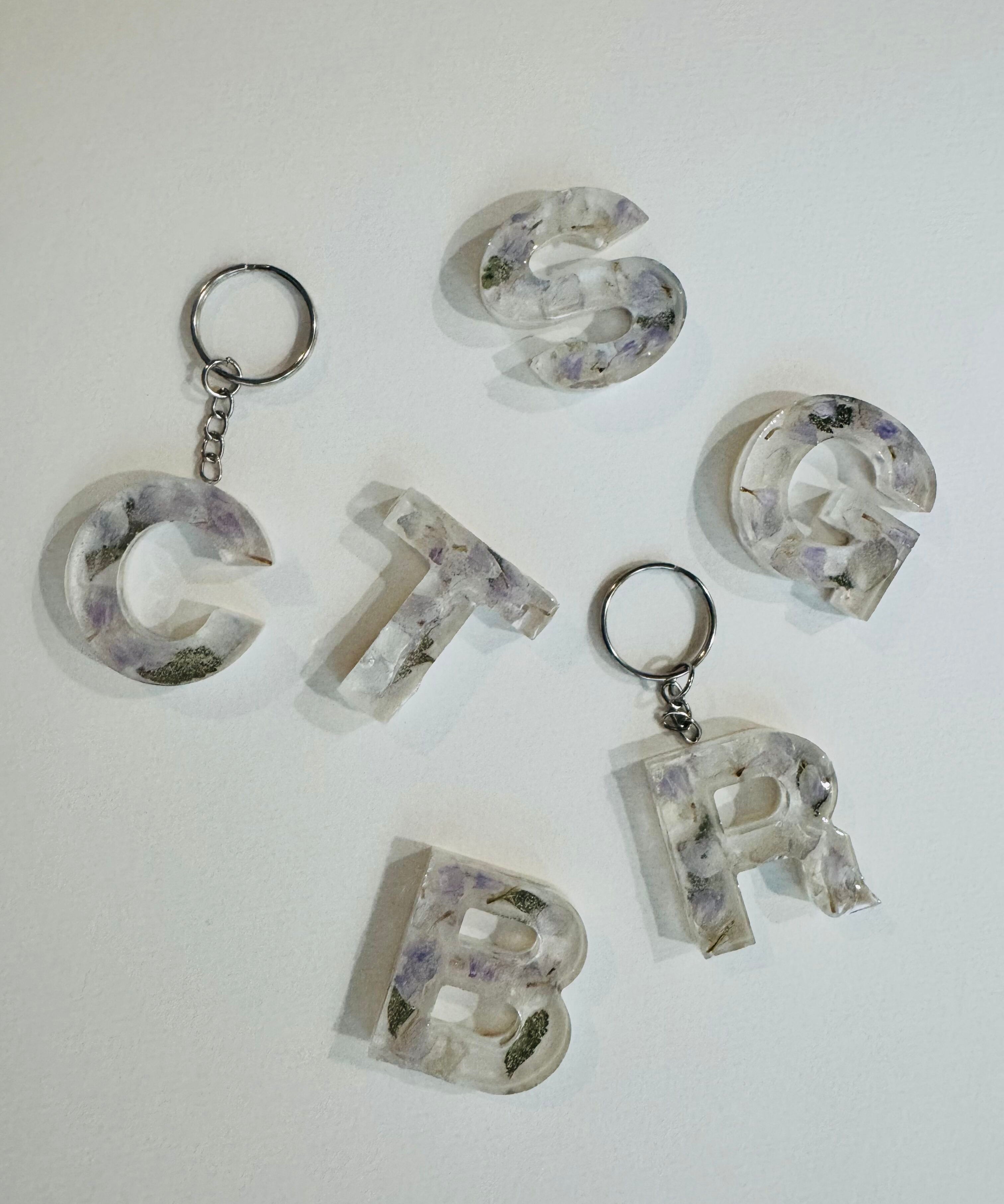 Monogram Keychain-Blessed And Pressed