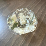 Ring Holder With Floral Dish-Blessed And Pressed