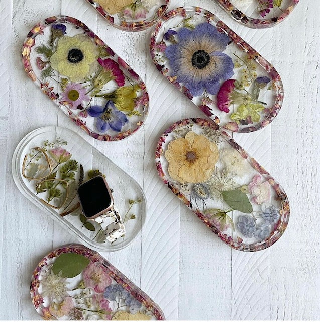 Oval Ring Tray-Blessed & Pressed Floral Preservation