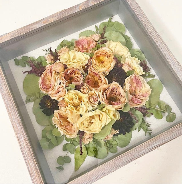 Shadow Box-Blessed & Pressed Floral Preservation